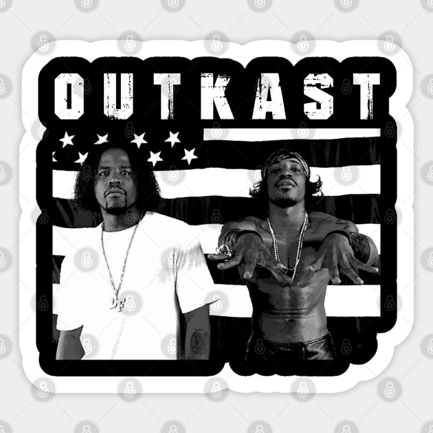 Outkast Icons Visual Chronicles of a Legendary Band Sticker by Hayes Anita Blanchard